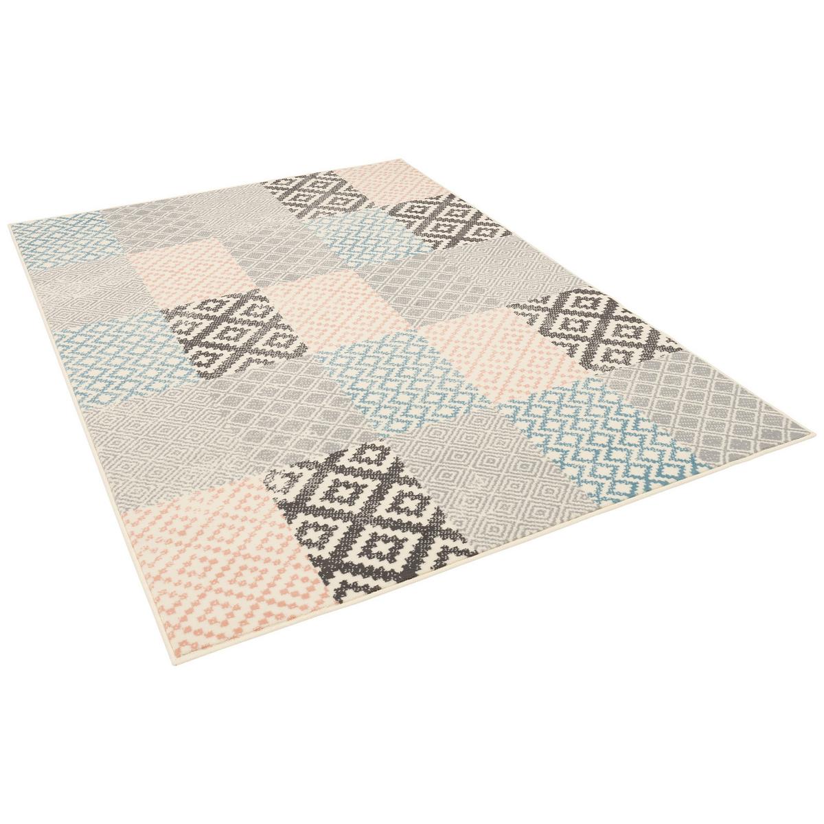 DESIGNER TEPPICH PASSION PASTELL PATCHWORK - Beige, Textil (80/150cm) - Pergamon