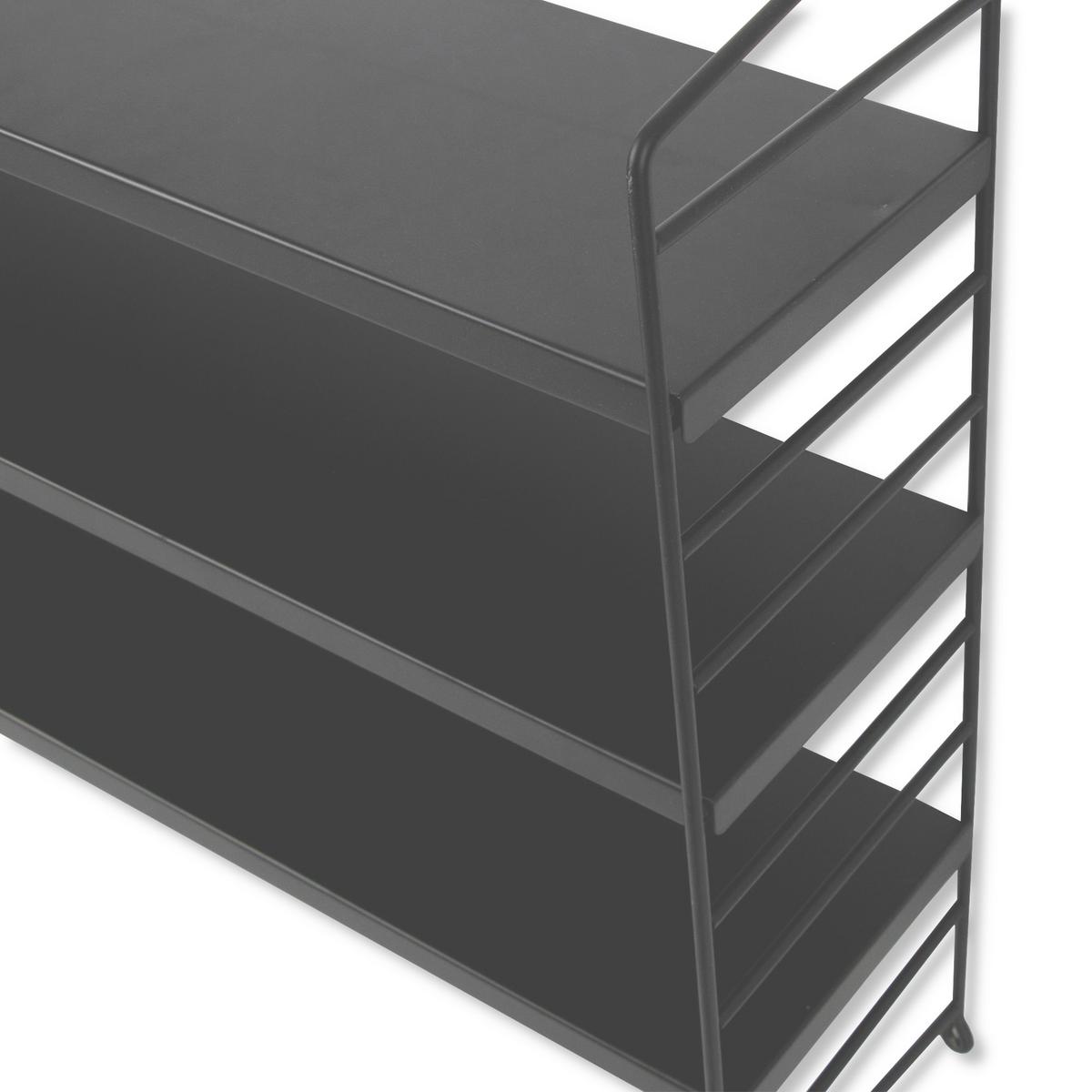 WANDREGAL Strängnäs modular - Dunkelgrau, Metall (60/50/15cm) - [en.casa]