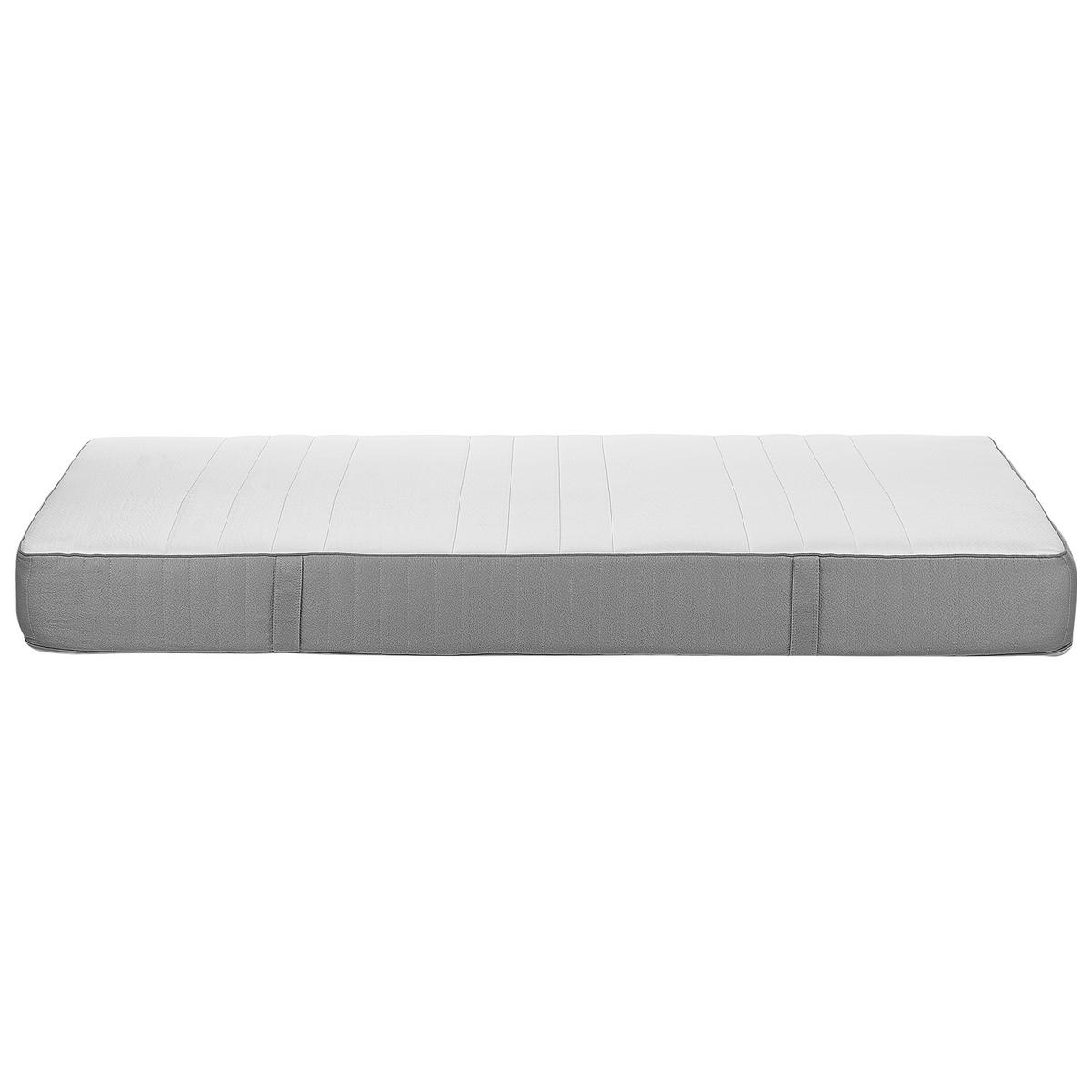 MEMORY-SCHAUMMATRATZE H2/3 Mittel 120/200 cm Whisper - Grau, Textil (120/200cm) - Beliani