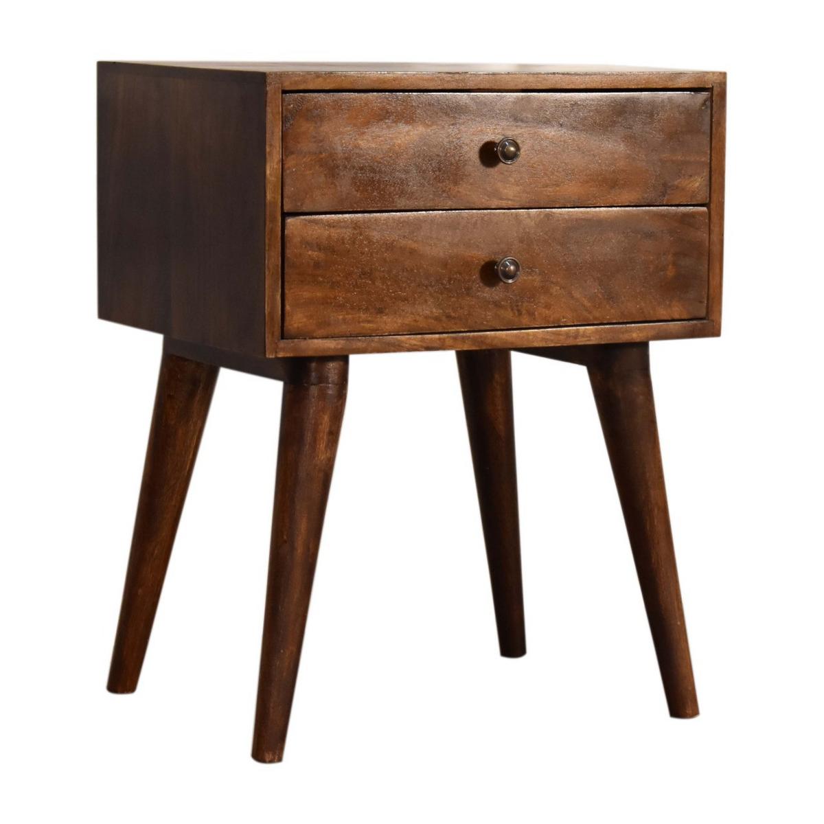 NACHTTISCH Ariella, Kastanienbraun - Braun, Holz (45/57/35cm) - Artisan Furniture