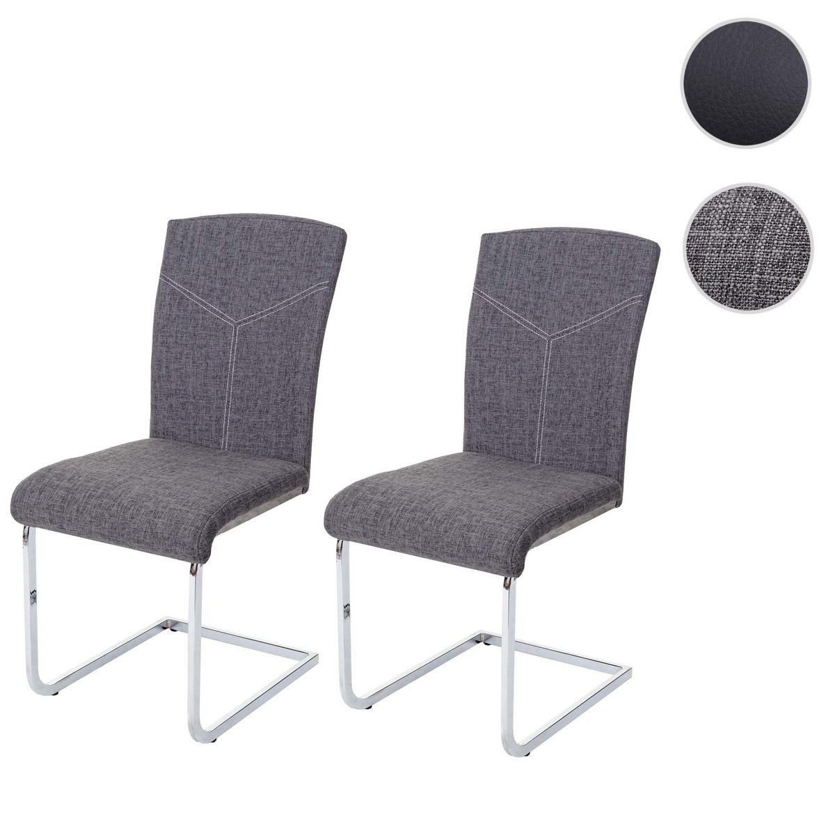 ESSZIMMERSTUHL Grau 2er-Set - Grau, Textil (43/94/60cm) - MCW