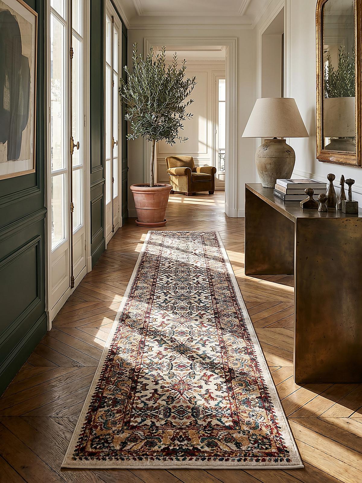 KURZFLORTEPPICH GLAZERT, orientalisch, Natur, 80 x 150 cm - Naturfarben, Textil (150/80cm) - KADIMA DESIGN