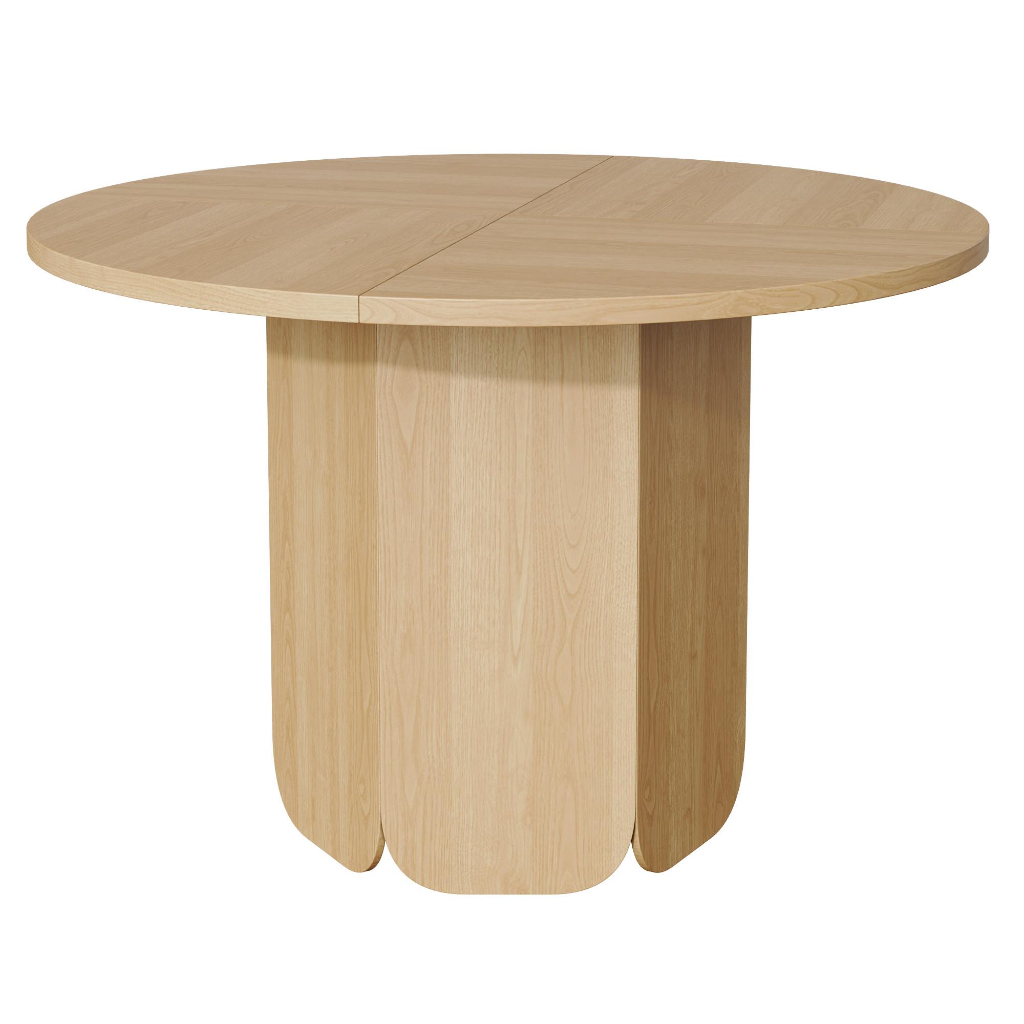 ESSTISCH Rund 120cm Eichenfarbe Skandinavisch für 4-6 Personen - Eichefarben, Holzwerkstoff (120/120/75cm) - Urban Meuble