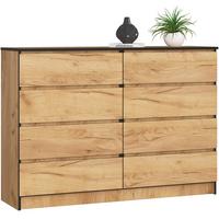 KOMMODE Eiche Craft 99/138/40 - Eiche San Remo, Holzwerkstoff (138/99/40cm) - RAUMHIRSCH FURNITURE