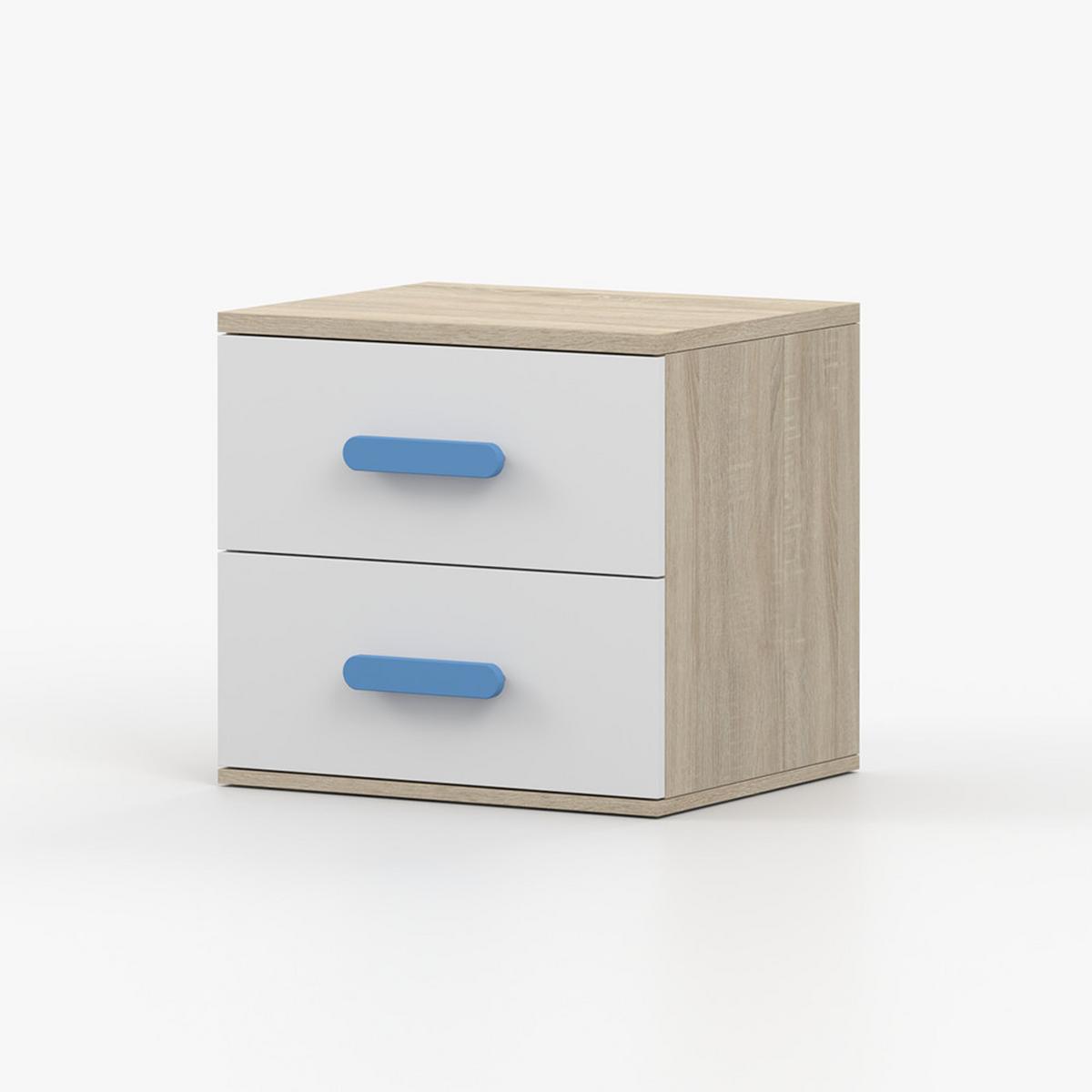 NACHTTISCH JONAS III 22, 55/51/44, 2 Schubladen, Sonoma-Eiche - Sonoma Eiche, Holzwerkstoff (55/44/51cm) - imoebel24