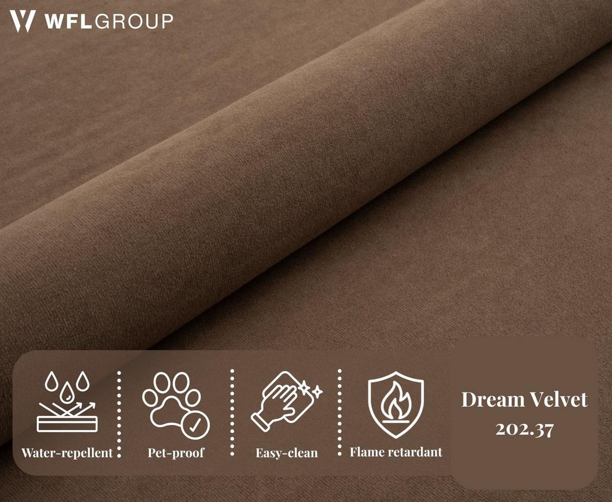 BOXBETT Allen mit Bettkasten, Samt Braun 180x200 cm – inkl. H4 Taschenfederkern Matratze & Foam Topper - Schwarz/Braun, Textil/Metall (180/200cm) - WFL GROUP