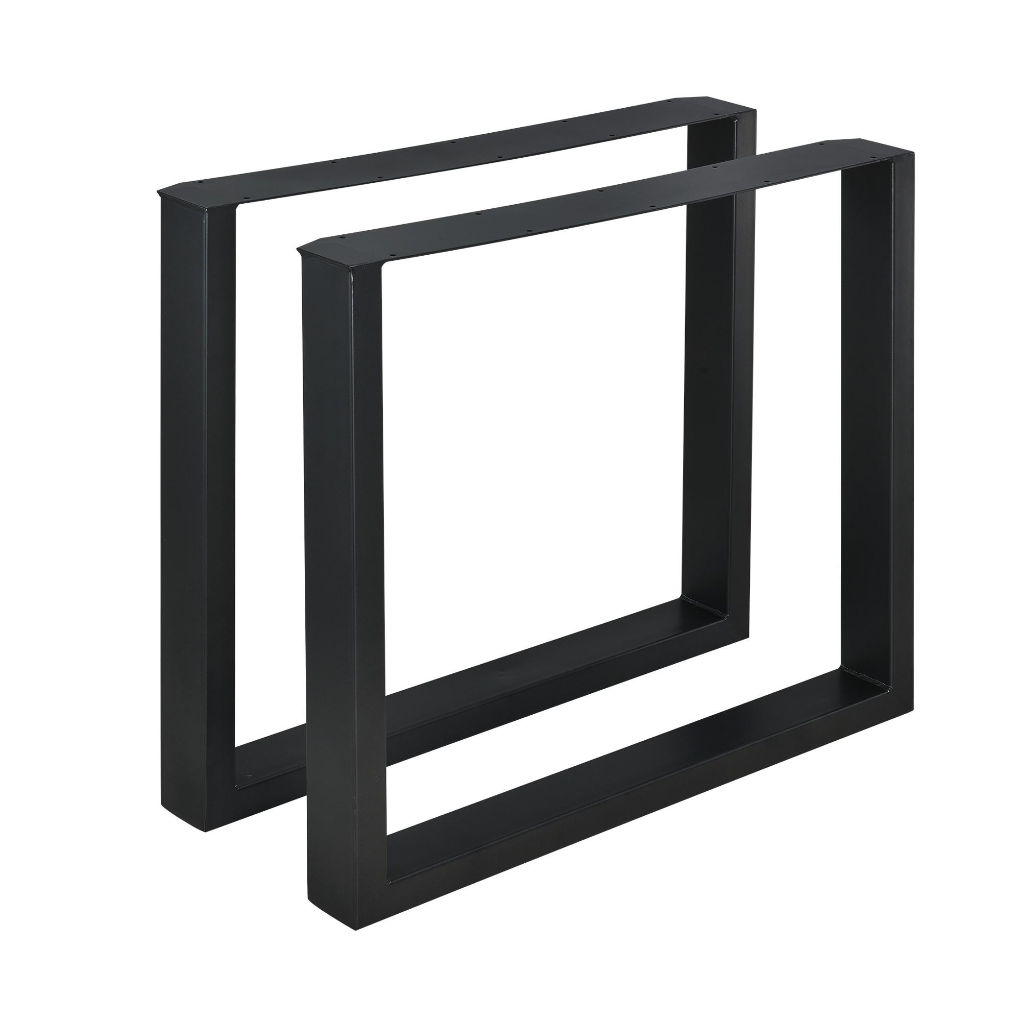 TISCHGESTELL-SET 2 TLG. Makers - Schwarz, Metall (80/72/8cm) - [en.casa]