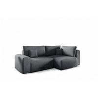 ECKSOFA Arona Mit Schlaffunktion - Dunkelgrau, Holzwerkstoff/Textil (253/148cm) - Fun Möbel
