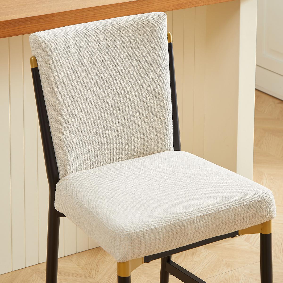 BARHOCKER 2er-Set mit Skandinavisches Design - Weiß, Textil (49/102/59cm) - Urban Meuble