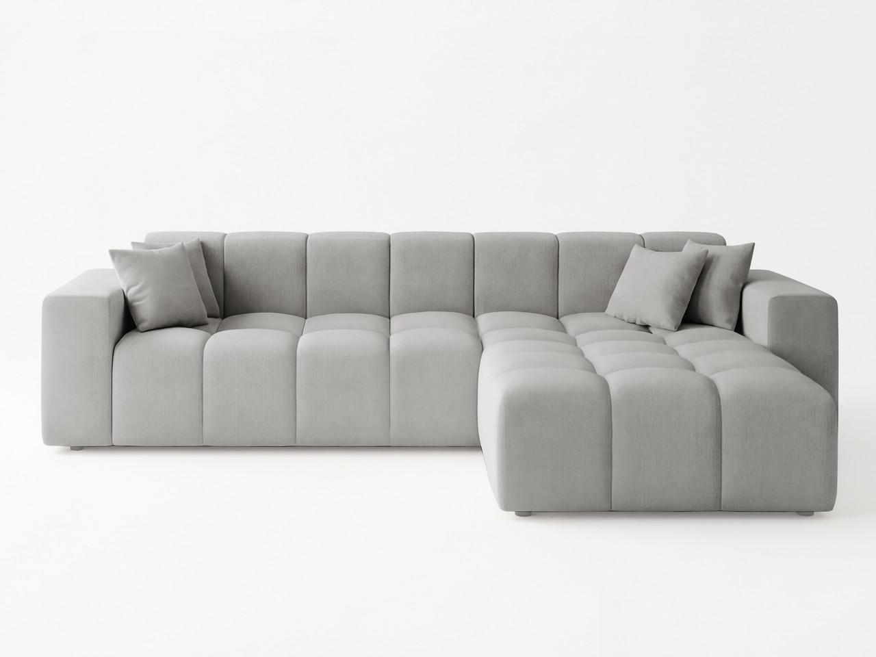 ECKSOFA Loopo Grau Rechts - Grau, Holz/Textil (265/180cm) - Graingold