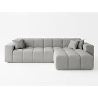 ECKSOFA Loopo Grau Rechts - Grau, Holz/Textil (265/180cm) - Graingold