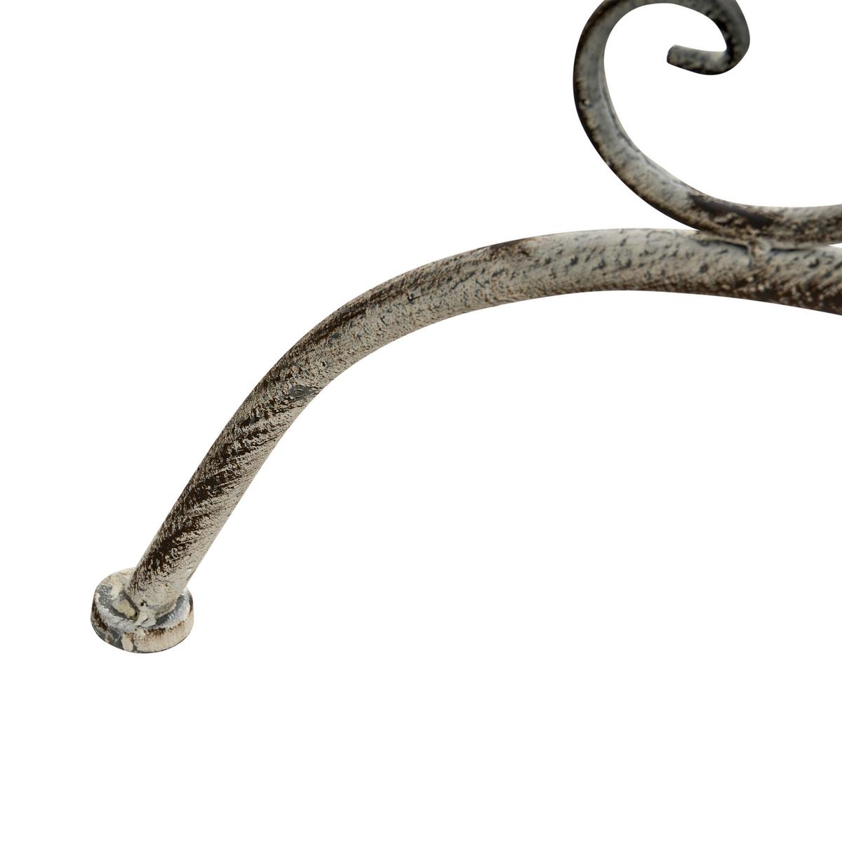 BISTROTISCH 80/36 cm Metall Grau Nurra - Grau, Metall (80/36/75cm) - Beliani