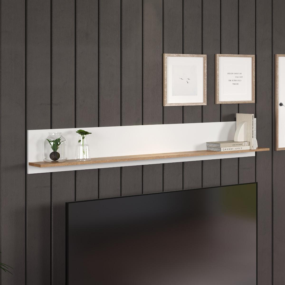 WANDREGAL Vitoria Weiß - Weiß, Holzwerkstoff (170/25/18cm) - Trendteam