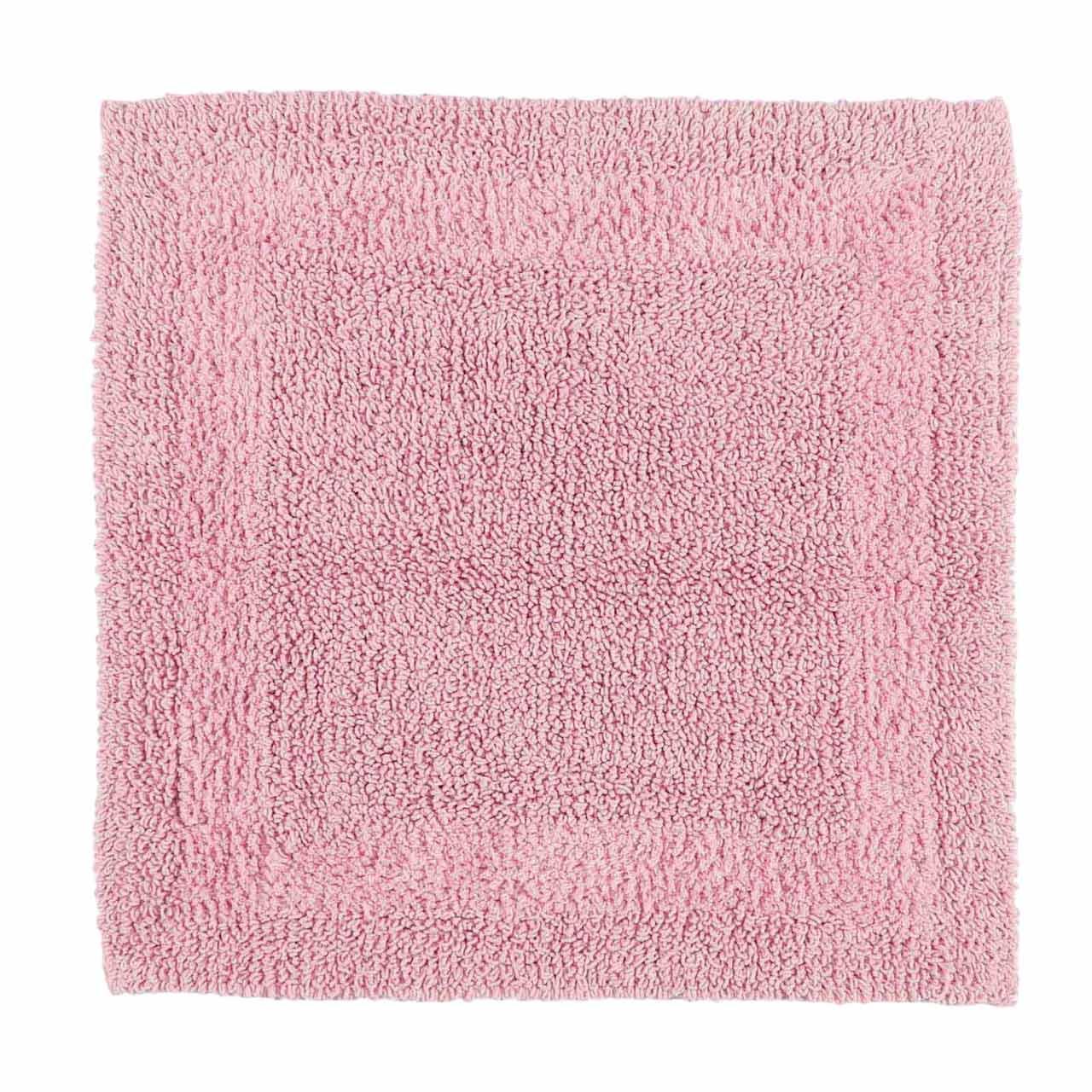 DUSCHVORLEGER 50/50 cm, 100% Baumwolle, wendbar - Rosa, Textil (50/50cm) - Homescapes