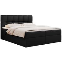 BOXBETT RICO 200/200 Schwarz Kunstleder - H4 - Schwarz, Holz/Textil (200/200cm) - MKS