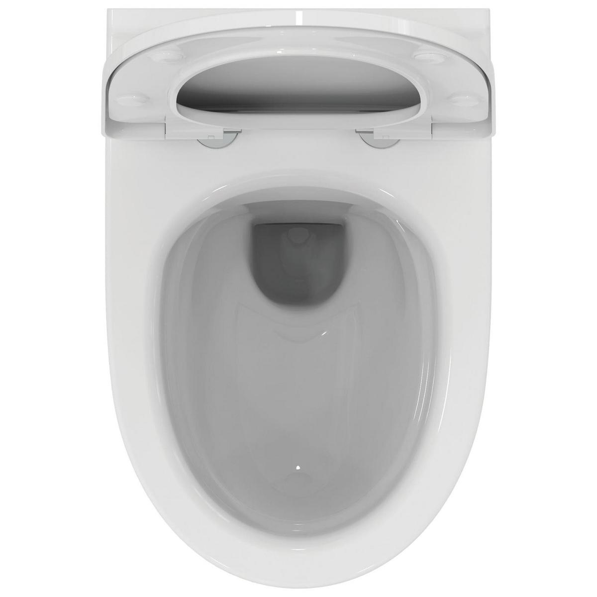WC-SET MIT ABSENKAUTOMATIK i.life A weiß 54,5 x 36,5 x 37 cm - Weiß, Keramik (36.5/37/54.5cm) - Ideal Standard
