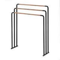 HANDTUCHHALTER aus Metall mit 3 Stangen - 70/19/83 cm - Schwarz, Metall (19/83/70cm) - Yamazaki