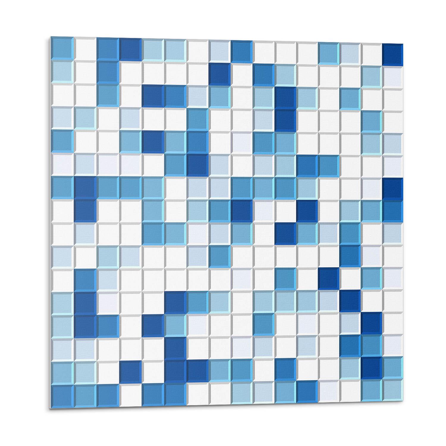 WANDPANEEL 9 Stück 30x30 cm selbstklebend Dunevale - Hellblau, Kunststoff (30/1.6/30cm) - Wallfluent