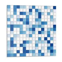 WANDPANEEL 9 Stück 30x30 cm selbstklebend Dunevale - Hellblau, Kunststoff (30/1.6/30cm) - Wallfluent