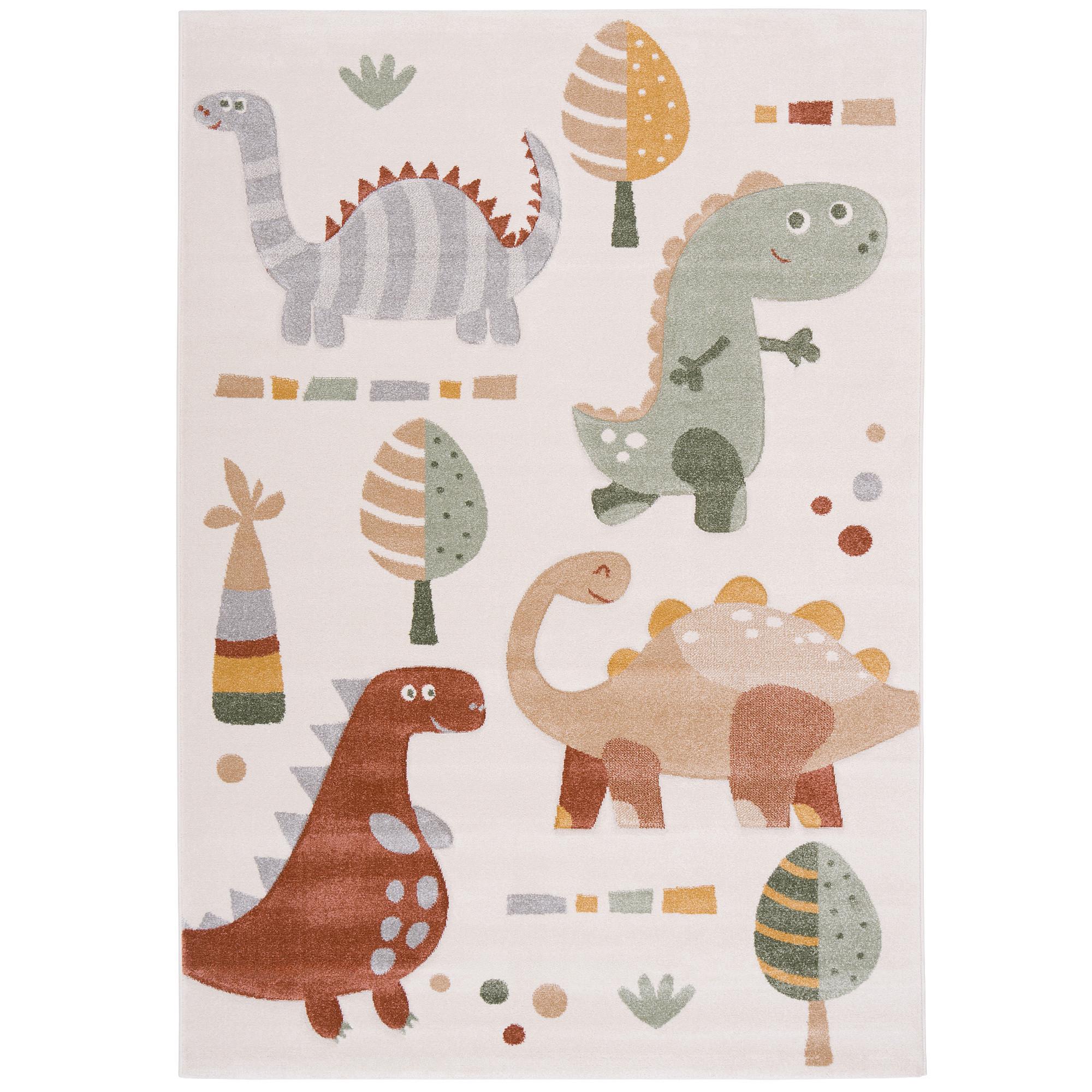 KINDER TEPPICH MAUI KIDS DINOS - Creme, Textil (120/170cm) - Pergamon