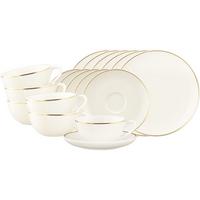 TEE-SET Savona Goldlinie creme 18-tlg. - Creme, Keramik (2/2/2cm) - Seltmann Weiden
