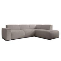ECKSOFA L Form Didim Beige 292/220/78 cm – großes Sofa stilvoll & bequem R - Beige/Schwarz, Kunststoff/Textil (292/220cm) - AX Living