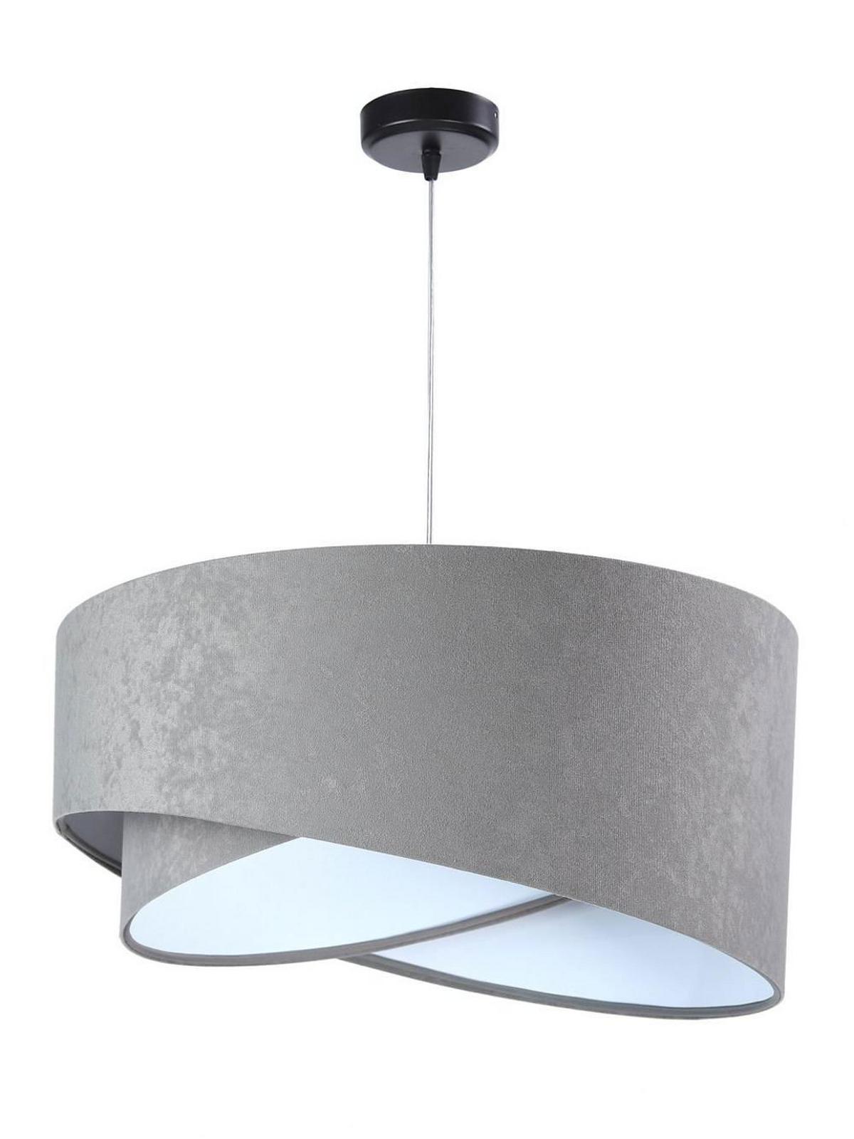 HÄNGELEUCHTE Grau 50/23 cm - Weiß, Kunststoff (50/1.3/23cm) - ONZENO