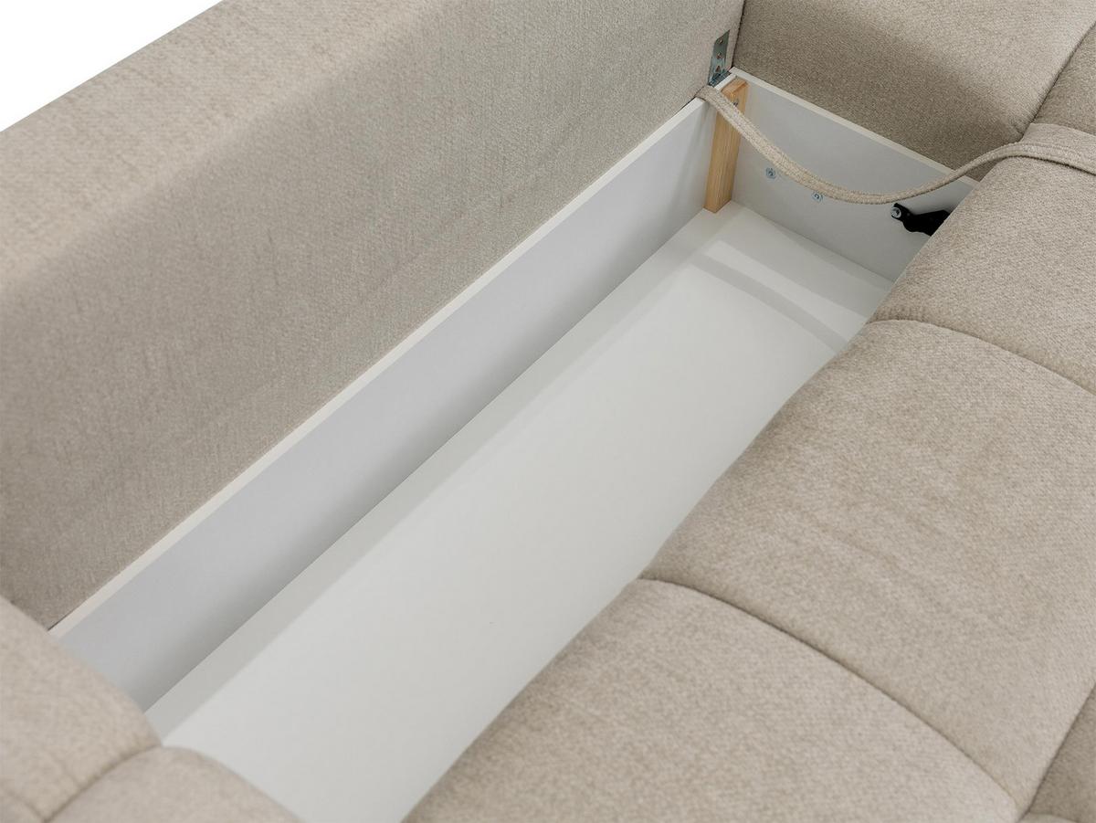 ECKSOFA Taremi - Schwarz/Naturfarben, Holz/Kunststoff (267/185cm) - MIRJAN24