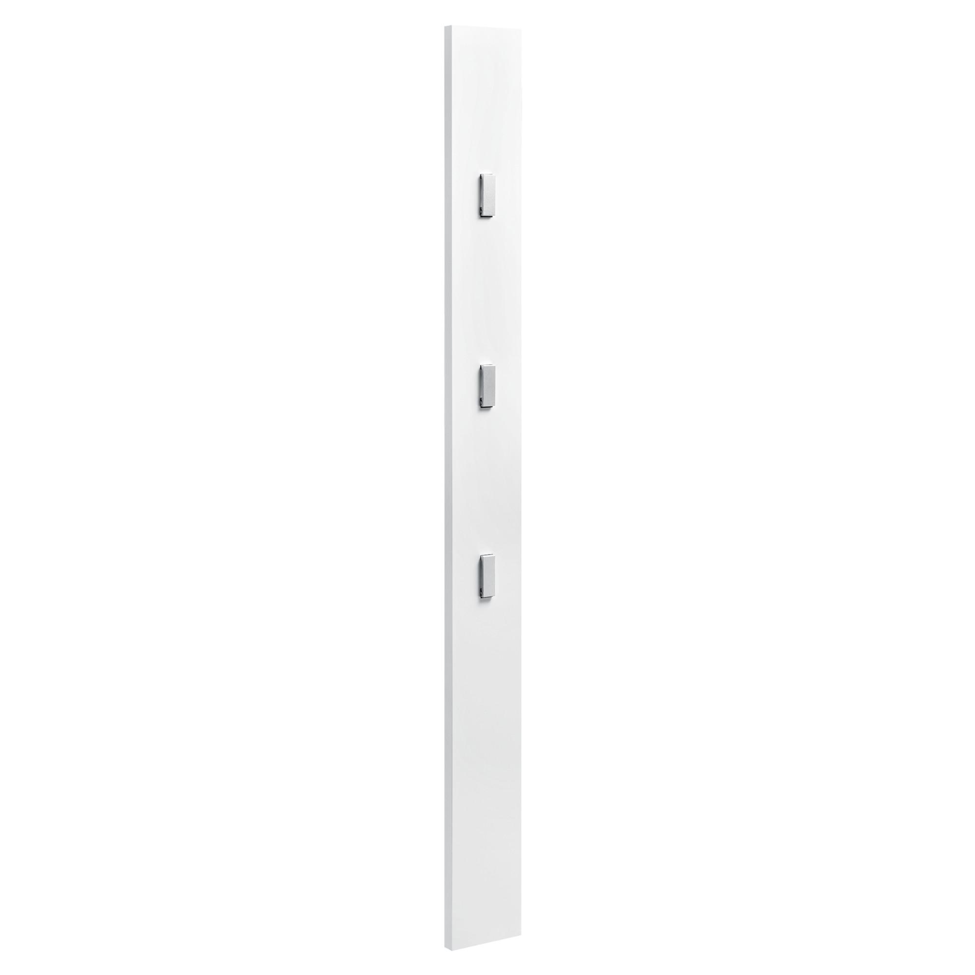 HAKENLEISTE Hansnes - Weiß, Holzwerkstoff/Metall (15/165/3cm) - [en.casa]