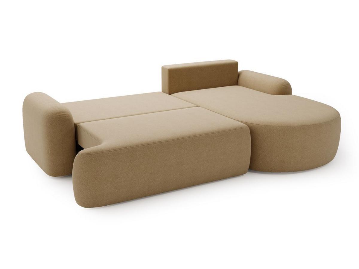 ECKSOFA Aurio Hellbraun Rechts - Hellbraun, Holz/Textil (261/177cm) - Graingold