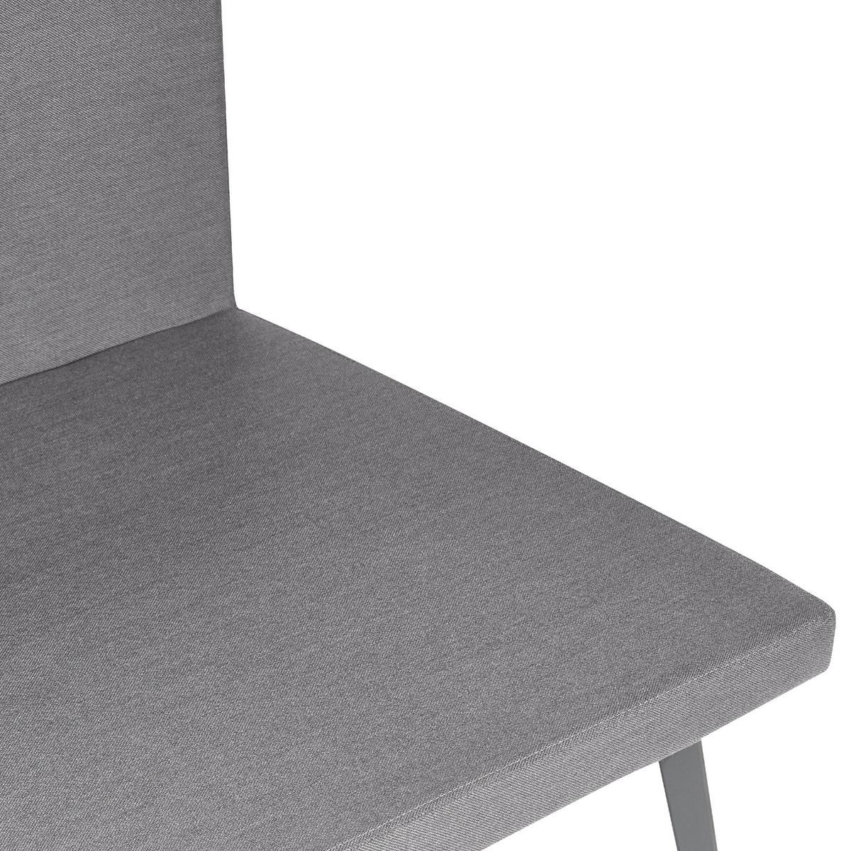 GARTENSOFA 4-Sitzer grau modular Loretello - Grau, Textil (320/70/76cm) - Beliani