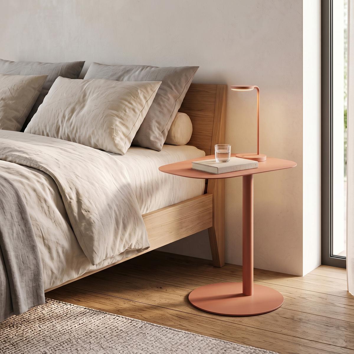 BEISTELLTISCH Nastätten - Dunkelbraun, Metall (38/50/50cm) - [en.casa]