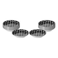 DIPSCHALEN Takeo Swing schwarz-weiß ø 10 cm 12er Set - Schwarz/Weiß, Keramik (10cm) - Ritzenhoff Breker