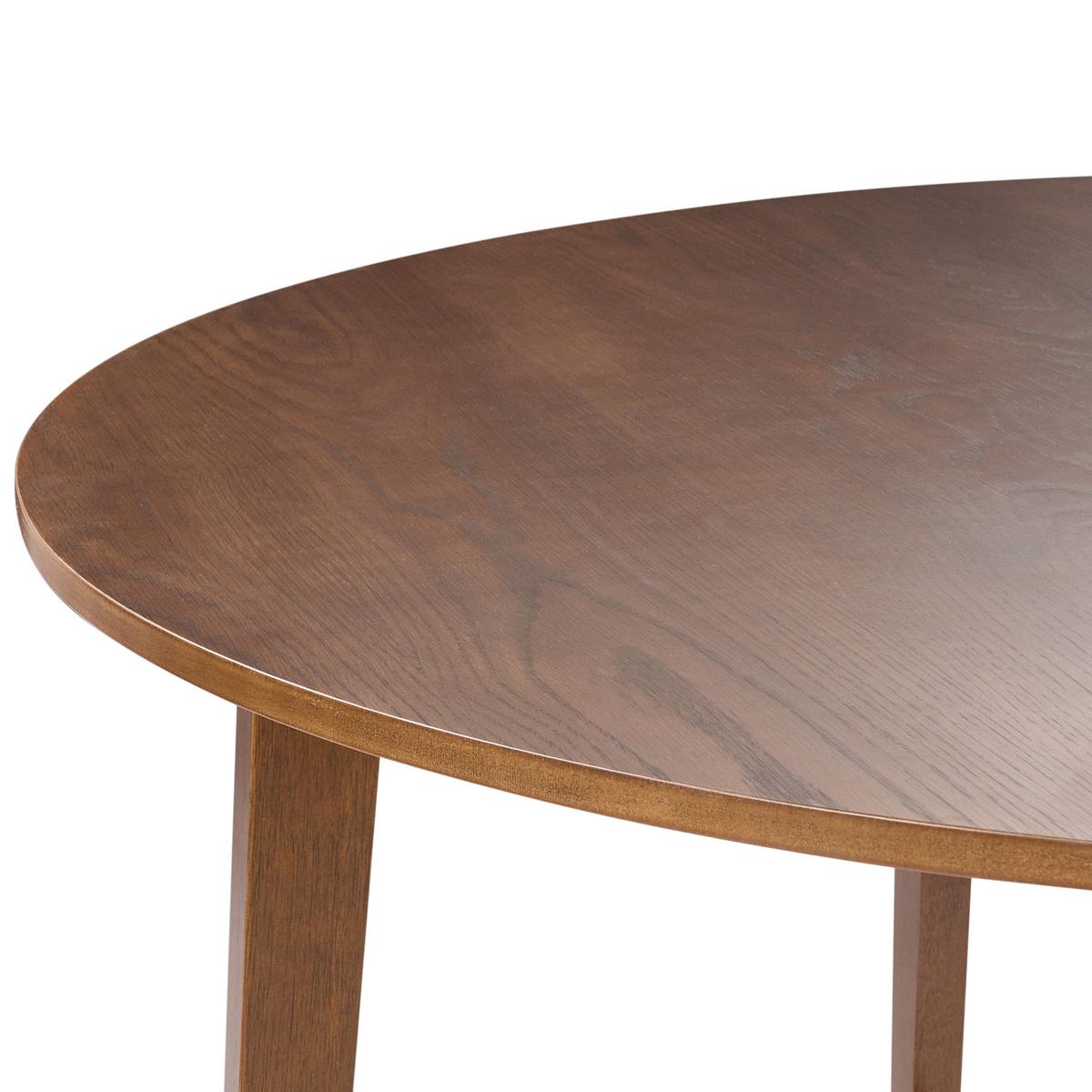 ESSTISCH Dunkle Eiche 140/140 cm Waipori - Braun, Holzwerkstoff (140/140/75cm) - Beliani