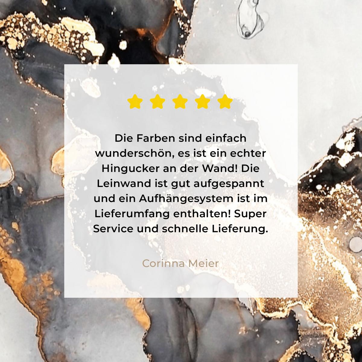 LEINWANDBILD Marmor - Schwarz - Weiß - Gold - Luxus - Abstrakt Wanddeko Schlafzimmer 60x90 cm - Goldfarben, Textil (60/90cm) - MuchoWow