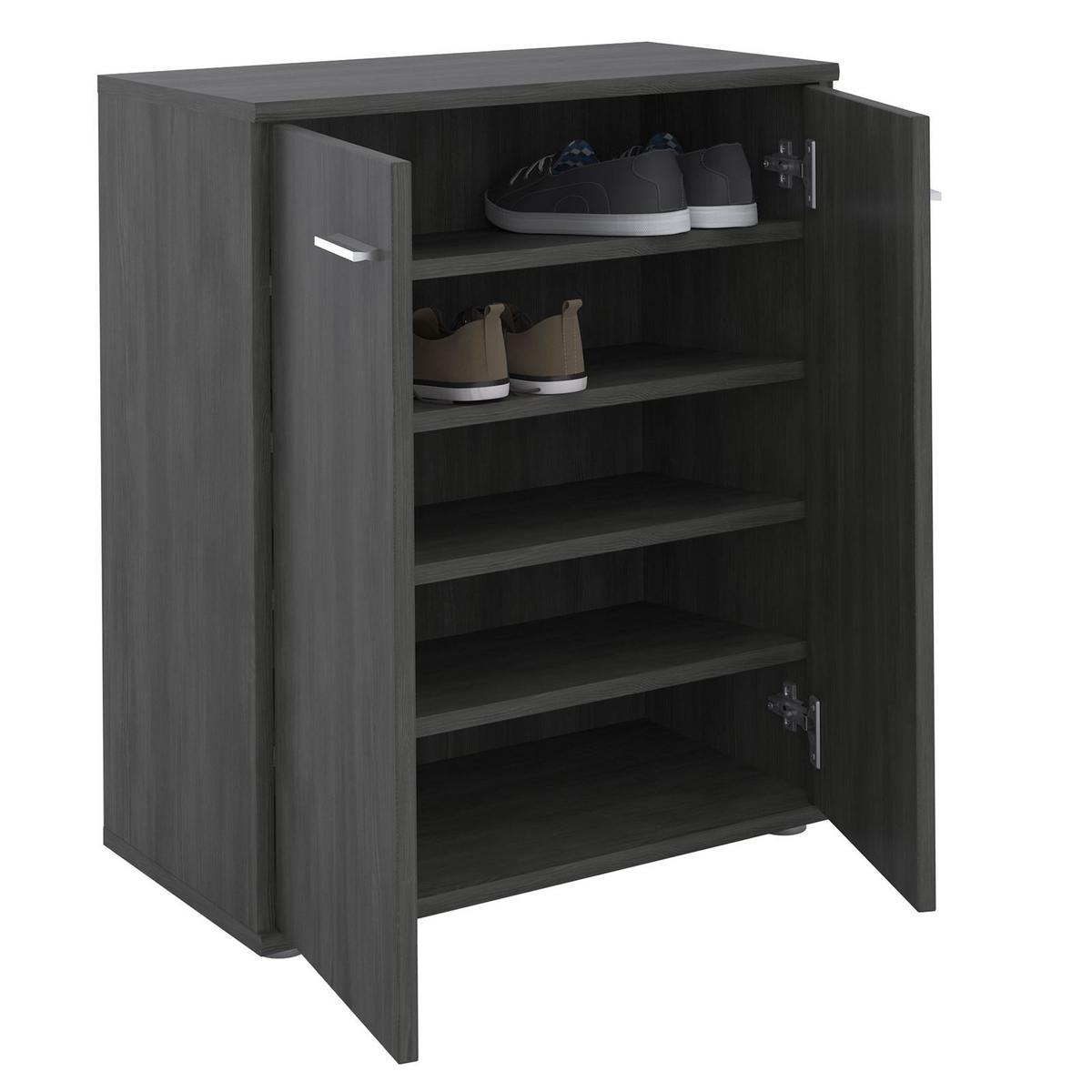 SCHUHSCHRANK LENNIS Esche grau - Eschefarben, Holzwerkstoff (60/70/35cm) - CARO-Möbel