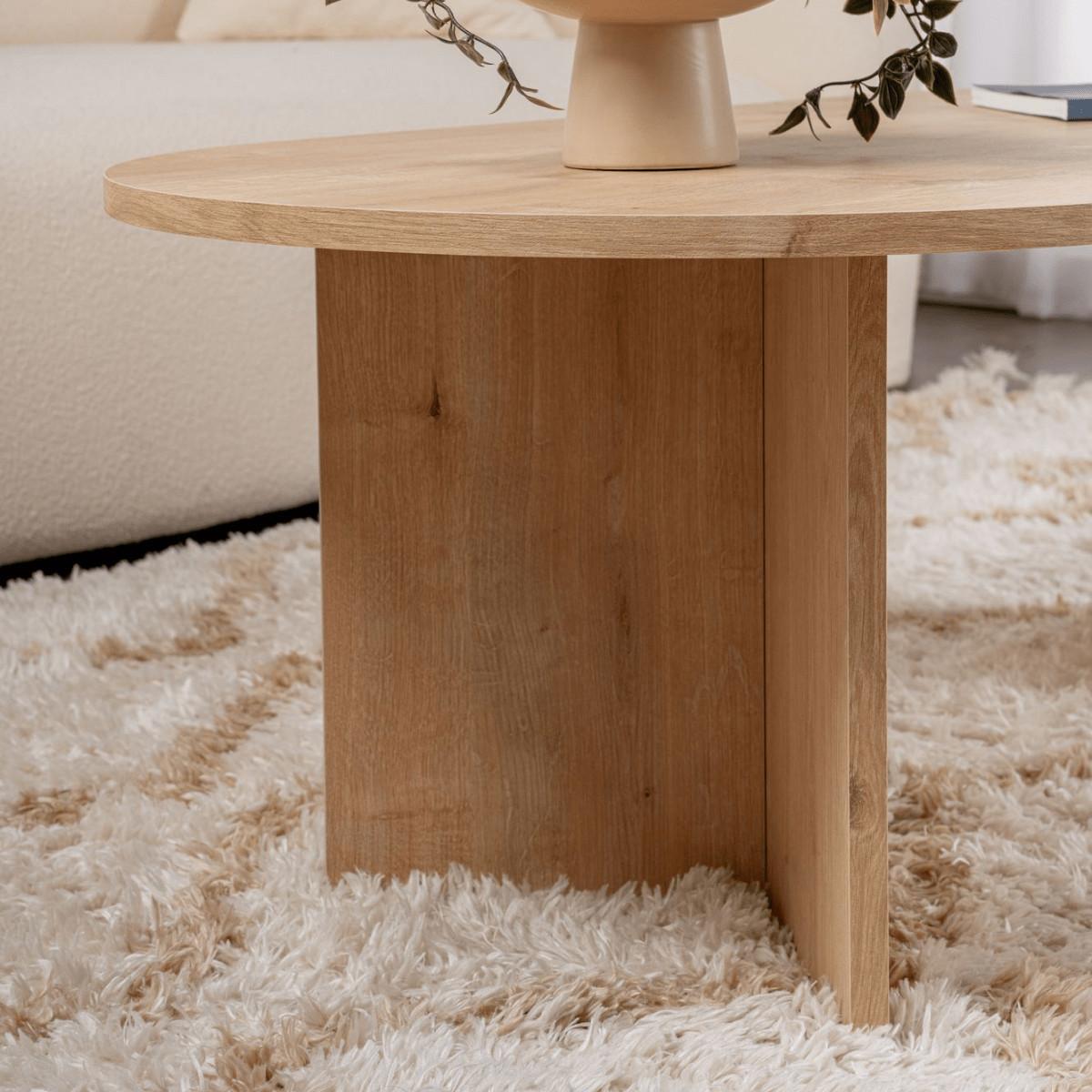 COUCHTISCH - iris 119/60/39,8 cm - Eichefarben, Holzwerkstoff (65/60/39.8cm) - Calicosy