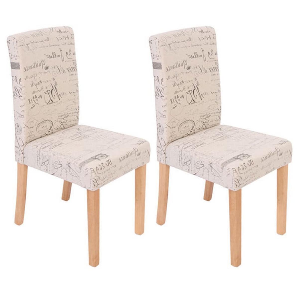 ESSZIMMERSTUHL Beige, Schwarz 2er-Set - Beige/Creme, Textil (43/90/56cm) - MCW