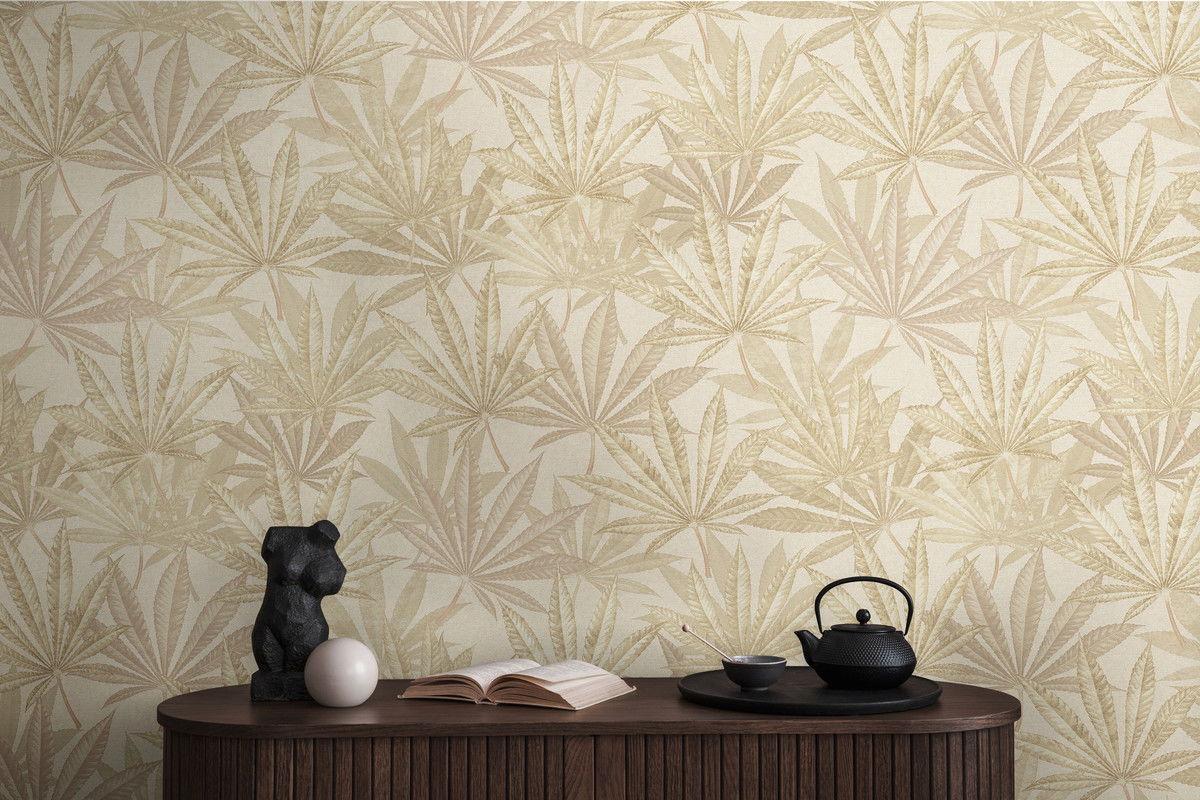 VLIESTAPETE Beige 53/1005 cm - Beige, Textil (53/1cm) - KUNSTLOFT