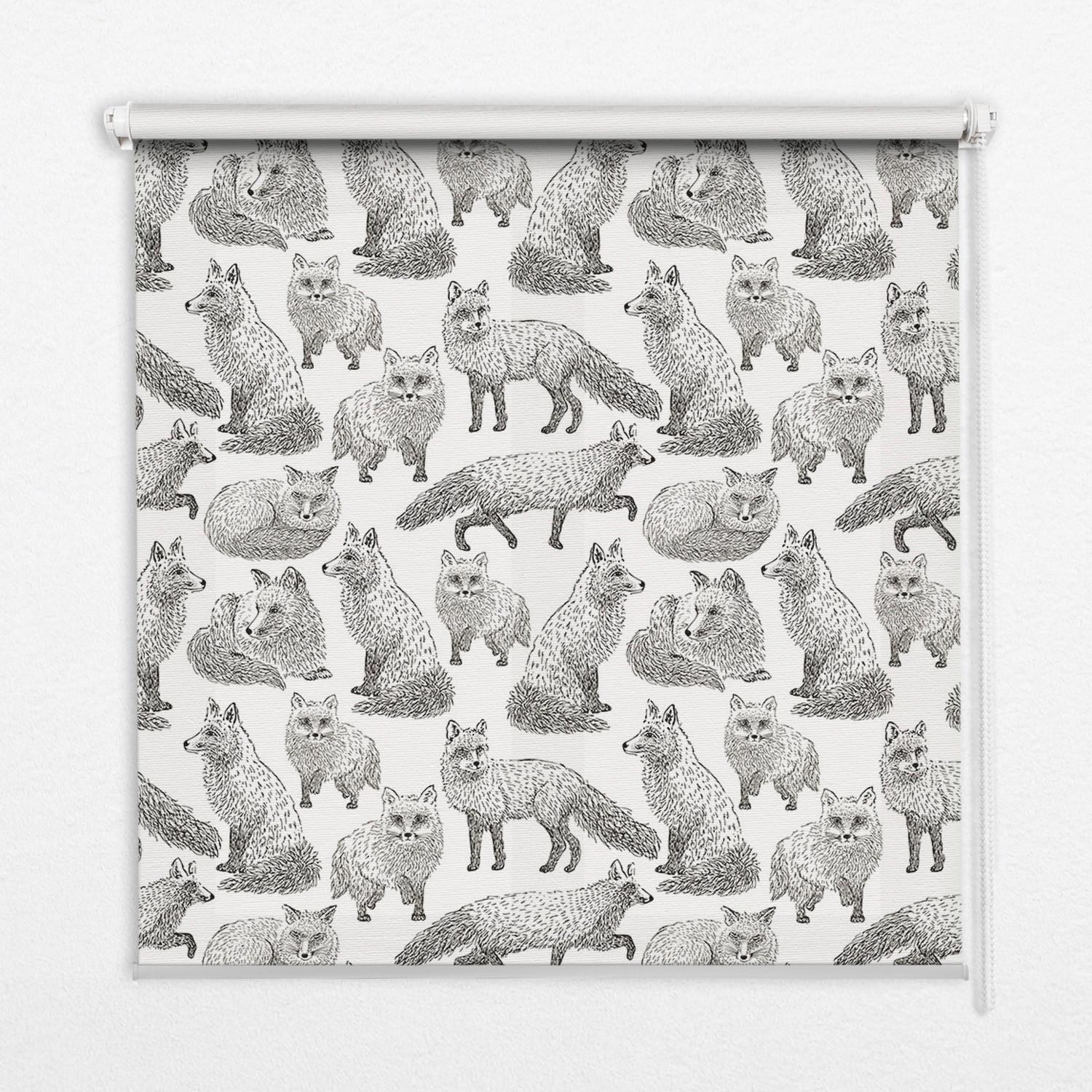 INNENROLLO - Fensterrollo - Rollo - 130x140 cm - Graufüchse - Grau, Kunststoff (130/140/0.5cm) - TULUP