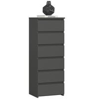 KOMMODE Graphit Grau 109/40/35 - Graphitfarben, Holzwerkstoff (40/109/35cm) - RAUMHIRSCH FURNITURE