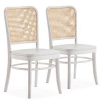 STUHL-SET 2 Vesta weiße, Massivholz - Weiß, Holz (45/88/51cm) - VS Venta-stock