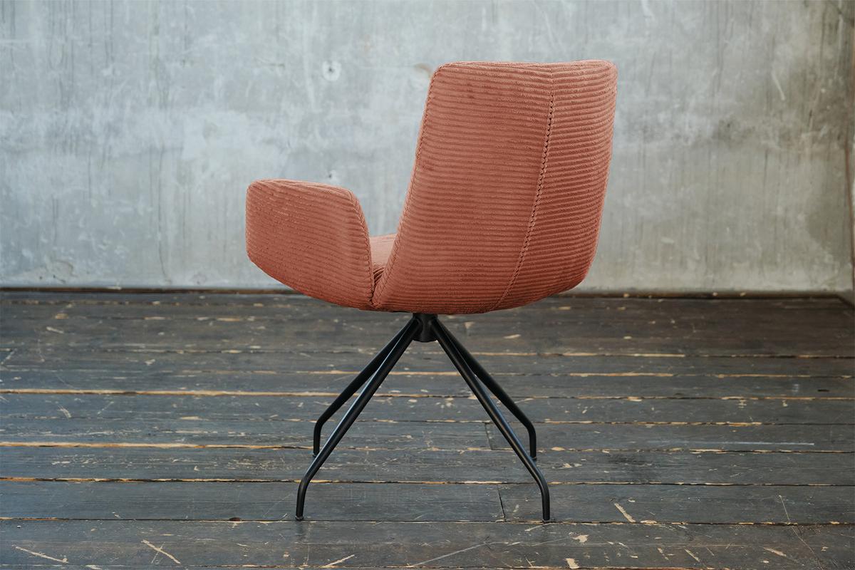DREHSTUHL NEW CHARME Braun Cord (1er-Set) - Braun, Textil (59/87/66cm) - KAWOLA