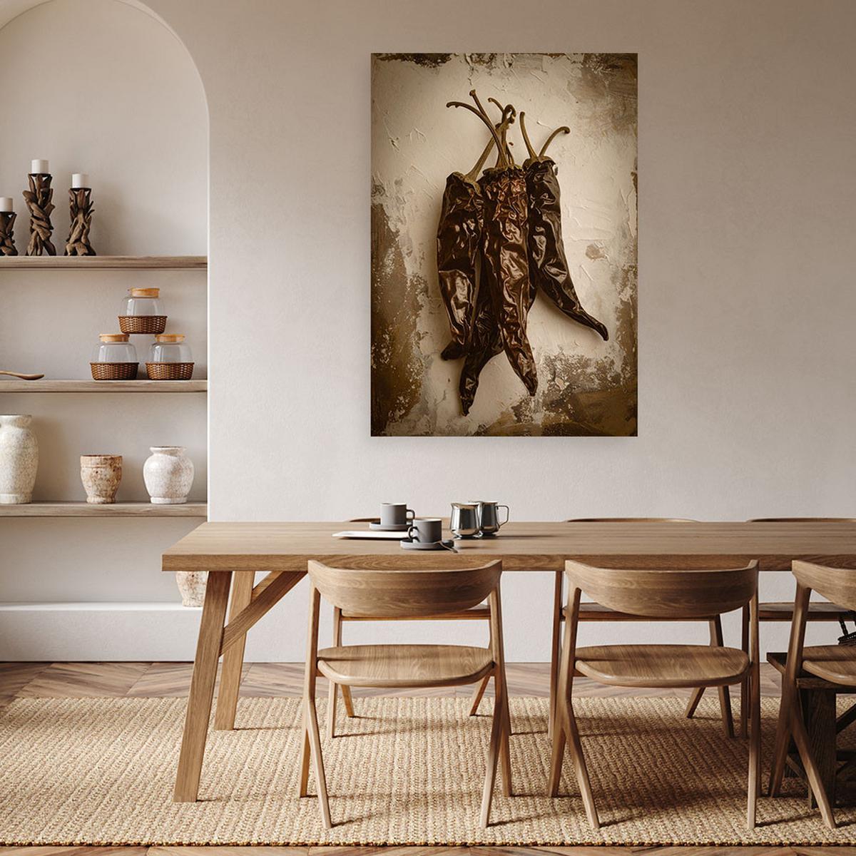 LEINWANDBILD Essen & Trinken 80x120cm - Braun, Textil (80/120cm) - Feeby
