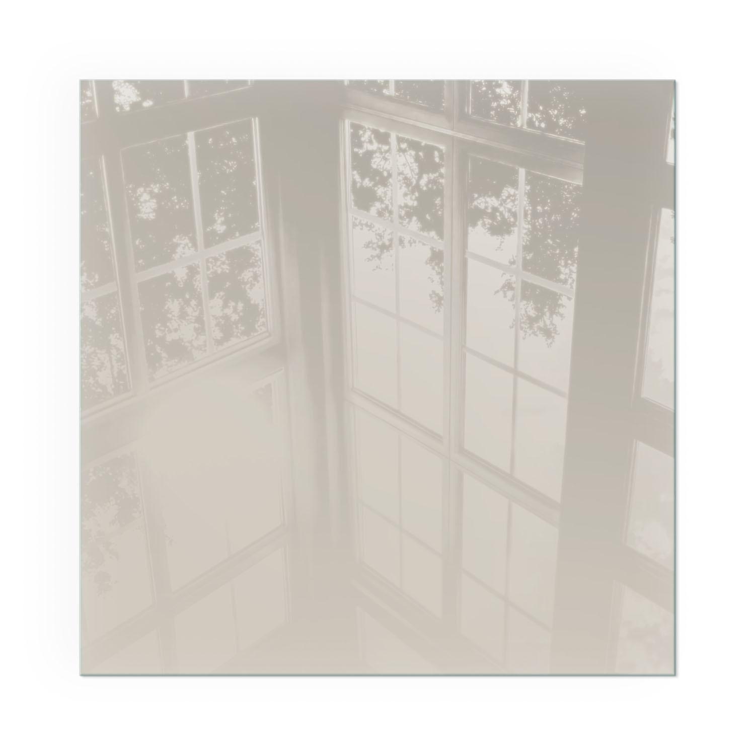 GLASPLATTE für Kamin 60x60 cm - Creme, Glas (60/60/0.4cm) - TULUP