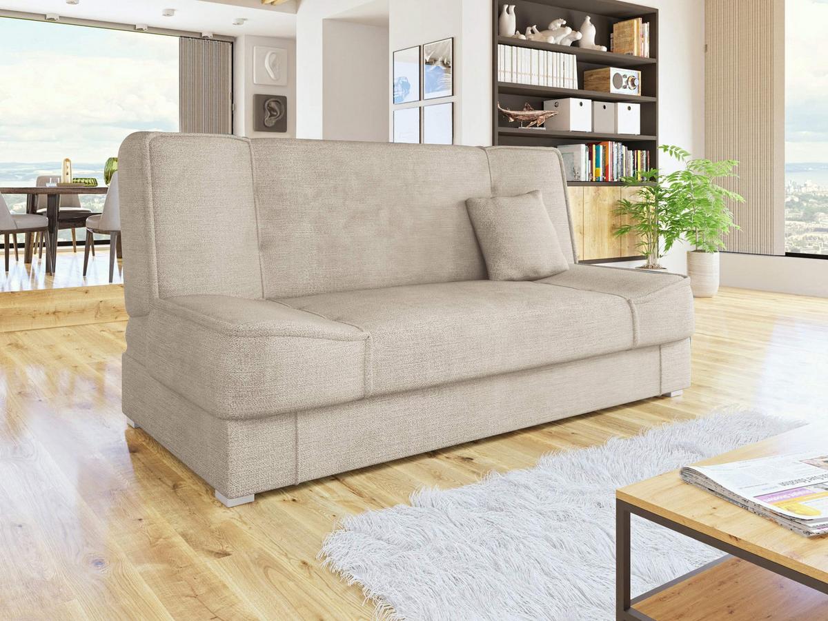 SCHLAFSOFA Gabi - Silberfarben/Naturfarben, Holz/Kunststoff (175/80/80cm) - MIRJAN24