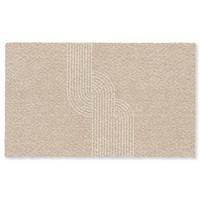 FUSSMATTE Parallele Linien - Leichte Textur - Beige Türmatte 150x90 cm - Beige, Kunststoff (150/0.4cm) - MuchoWow