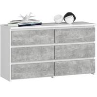 KOMMODE Weiß, Beton 57/100/35 - Weiß, Holzwerkstoff (100/57/35cm) - RAUMHIRSCH FURNITURE