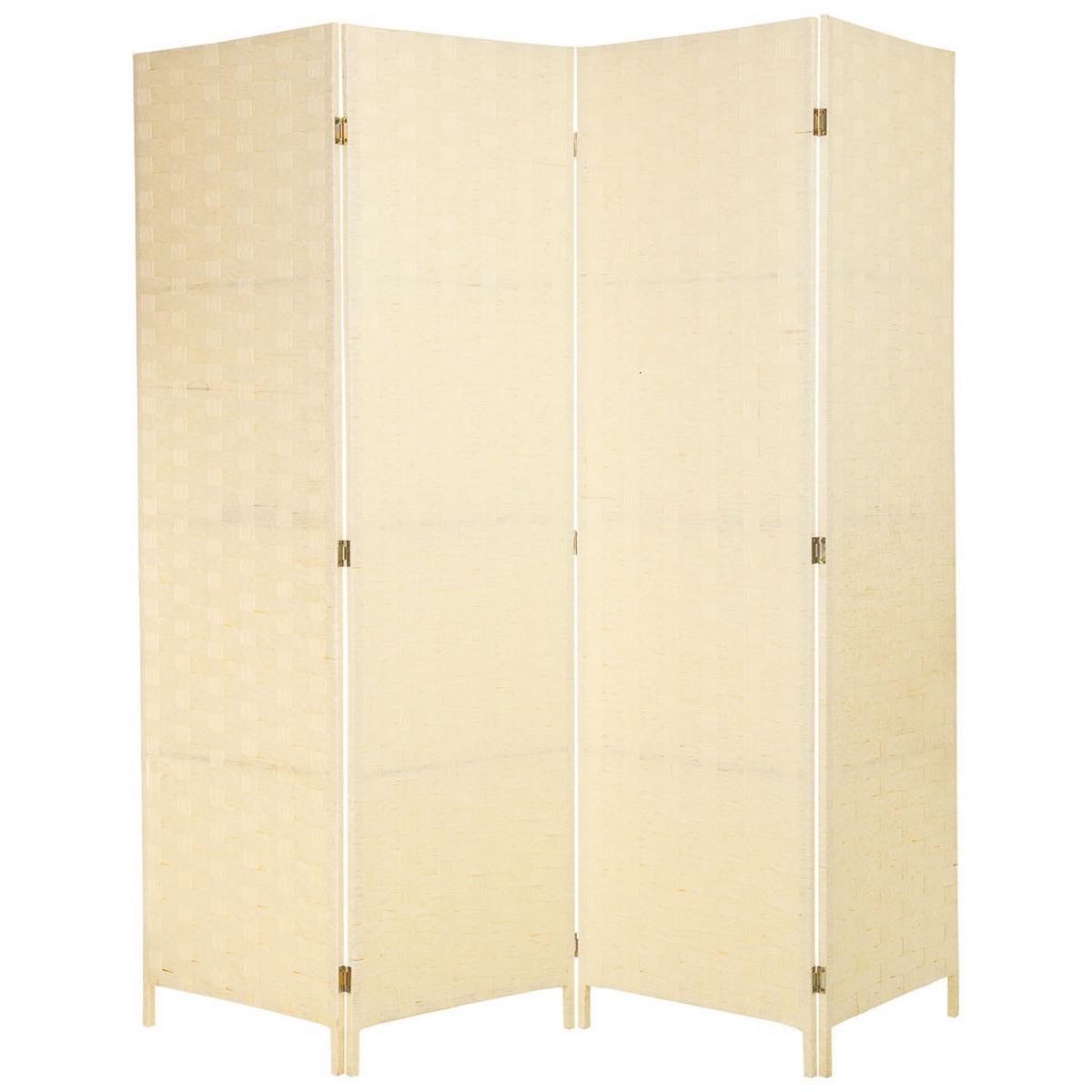 PARAVENT aus geflochtenem Papier mit 4 PANEELE, 3x180cm - Beige, Papier (200/180/3cm) - Wanderlust