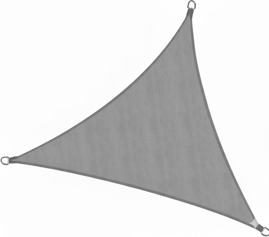 SONNENSEGEL SolVision PS9 360x360x360cm dreieckig Grau PE - Grau, Kunststoff (360/360cm) - Sol Royal